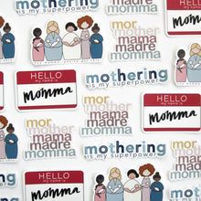 Load image into Gallery viewer, collage of mothering and momma vinyl stickers
